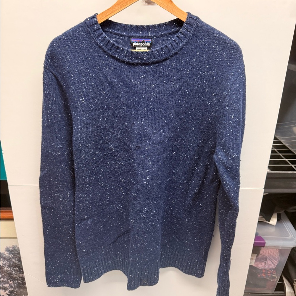 Patagonia Men’s Navy Speckled Crew Sweater